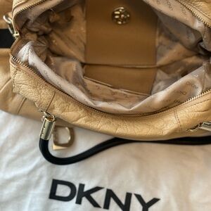 DKNY Tan Leather Purse